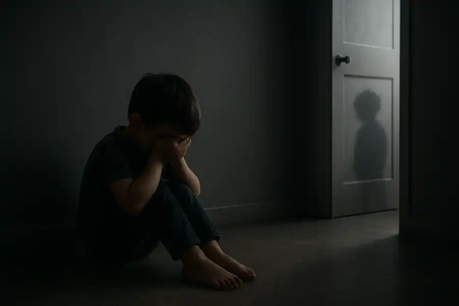 Imagen de un niño que representa un trauma infantil